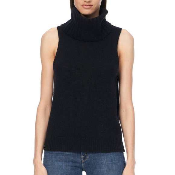 Sleeveless Turtle Neck Sweater from 360 Cashmere